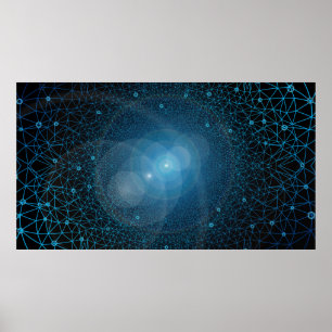 Affiche Intelligence artificielle des polygones