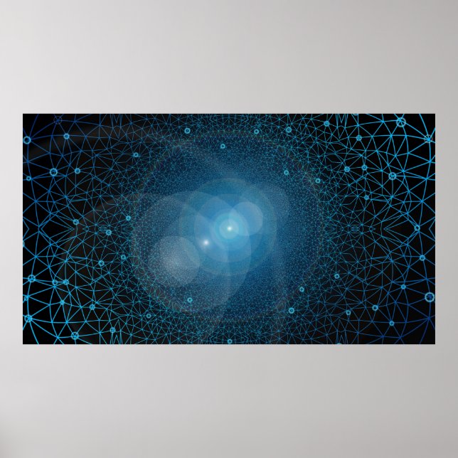 Affiche Intelligence artificielle des polygones (Devant)