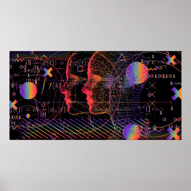 Affiche Intelligence artificielle et conception de la réal (Devant)