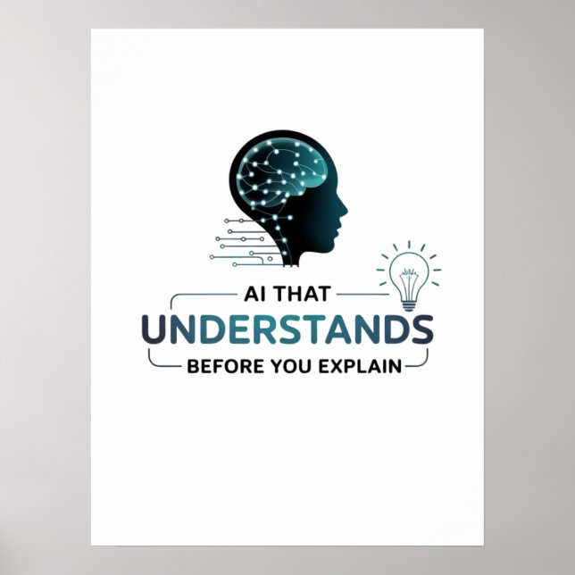 Affiche Intelligence Artificielle Smart Tech Design (Devant)