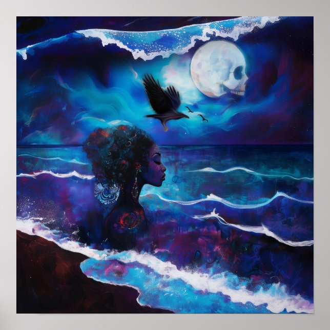 Affiche Intention manifeste Witchy AI Art Matte Value (Devant)