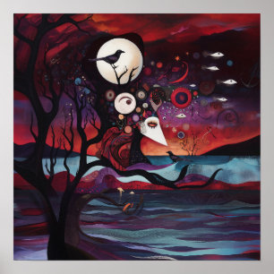 Affiche Intention manifeste Witchy AI Art Matte Value