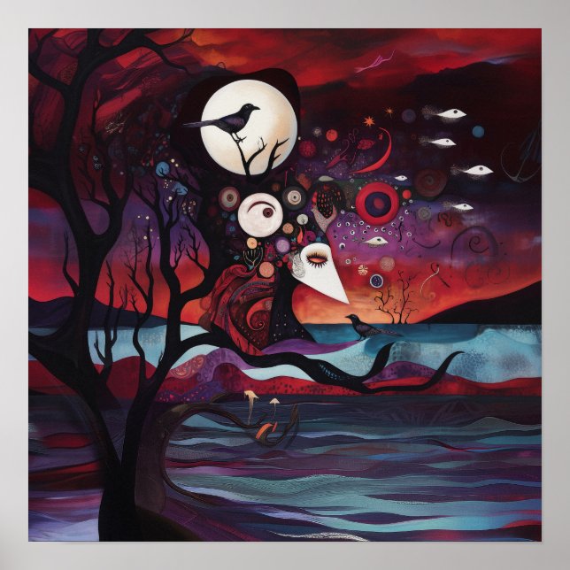 Affiche Intention manifeste Witchy AI Art Matte Value (Devant)