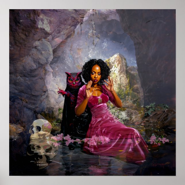 Affiche Intention manifeste Witchy AI Art Matte Value (Devant)