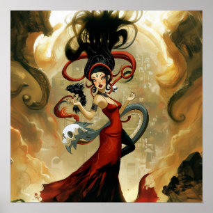 Affiche Intention manifeste Witchy AI Art Matte Value