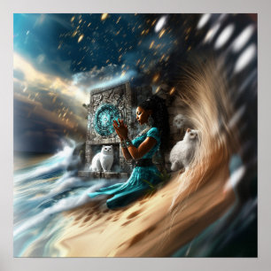 Affiche Intention manifeste Witchy AI Art Matte Value