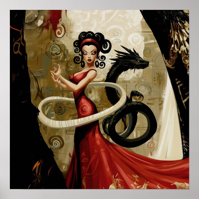 Affiche Intention manifeste Witchy AI Art Matte Value (Devant)