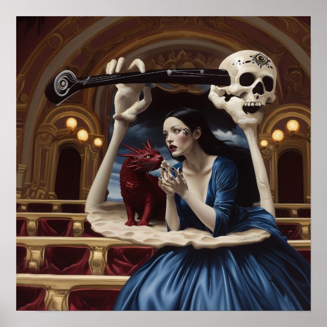 Affiche Intention manifeste Witchy AI Art Matte Value (Devant)