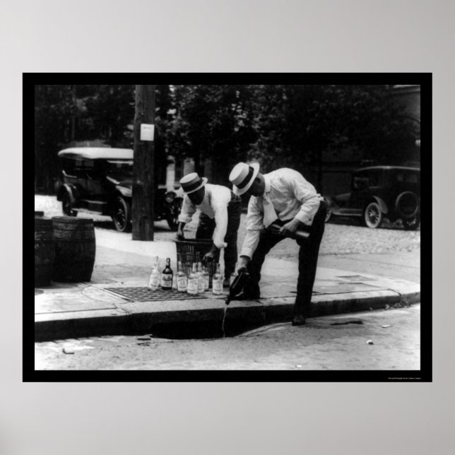 Affiche Interdiction de la chasse au whisky 1923 (Devant)