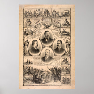 Affiche Interdiction par Kurz & Allison (1888)