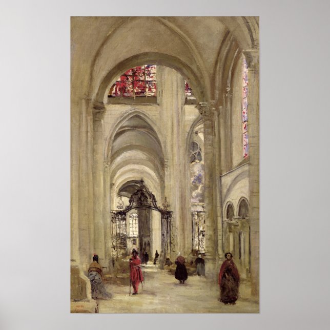 Affiche Intérieur de la Cathédrale Saint-Étienne, Sens (Devant)