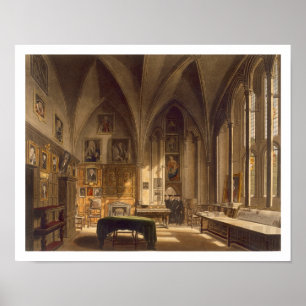 Affiche Intérieur de la Chambre de chapitre, illustration