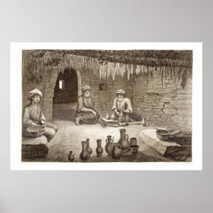 Affiche Intérieur de l'atelier d'un potier, du volume II