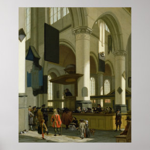 Affiche Intérieur de l'Oude Kerk