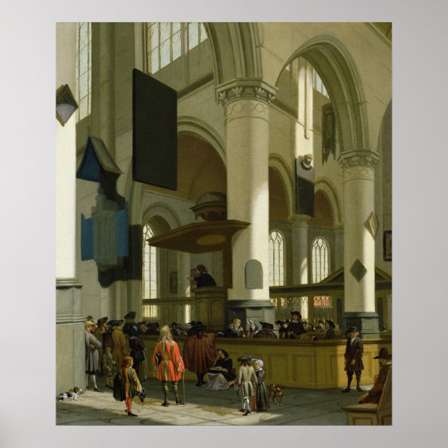 Affiche Intérieur de l'Oude Kerk (Devant)