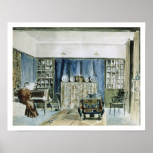 Affiche Intérieur de manoir de Kelmscott (la semaine sur