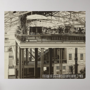 Affiche Intérieur de San Francisco Sutro Bains 1908