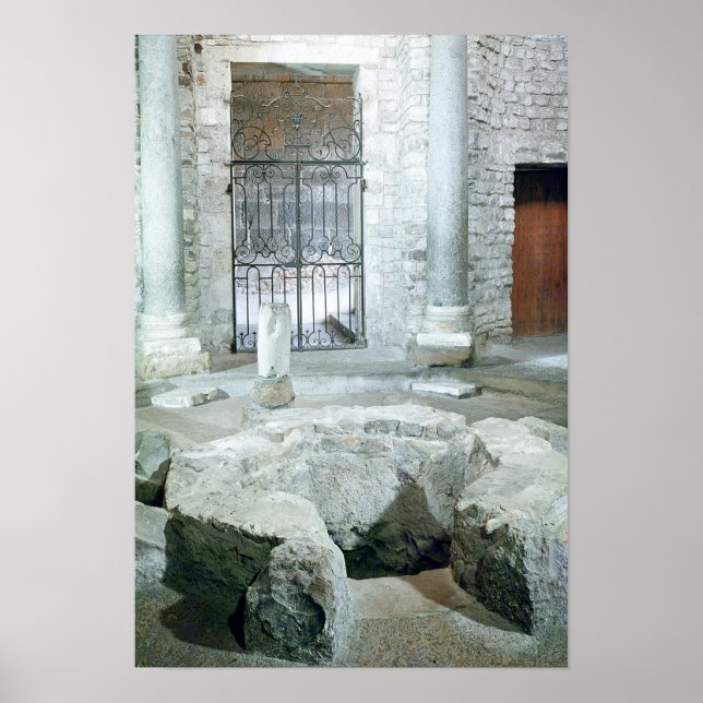 Affiche Intérieur du baptistère octogonal de la cathédrale (Devant)