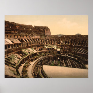 Affiche Intérieur du Colisée, Rome, Italie