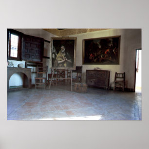 Affiche Intérieur du studio d'El Greco