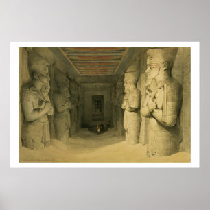 Affiche Intérieur du temple d'Abu Simbel, de "Egypte