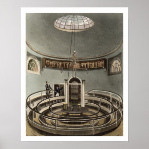 Affiche Intérieur du théâtre de l'anatomie, Cambridge,