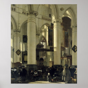 Affiche Intérieur d'une église