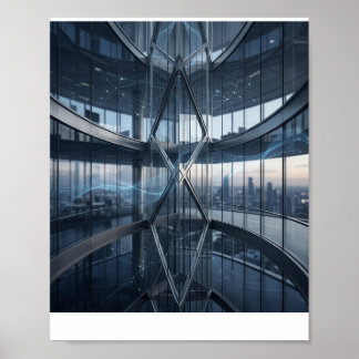 Affiche Intérieur numérique de technologie d'entreprise fu