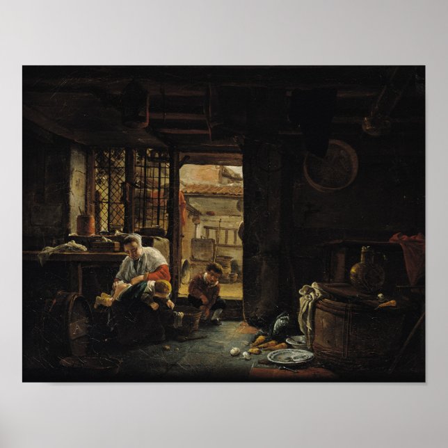 Affiche Intérieur rustique (Devant)