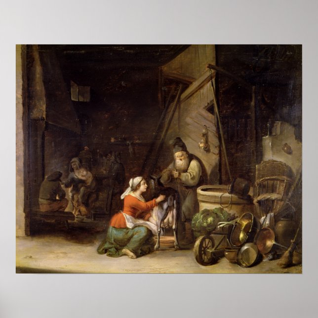 Affiche Intérieur rustique (Devant)