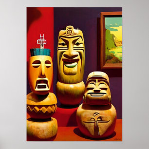 Affiche Intérieur Tiki Life Ken Gage Art