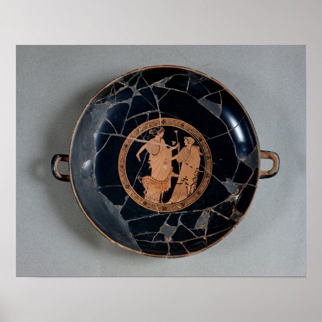 Affiche Interior of an attic red-figure cup (Devant)