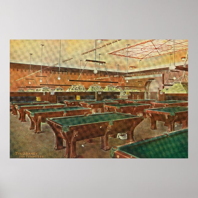 Affiche Interior View of the Graney Pool Hall (Devant)