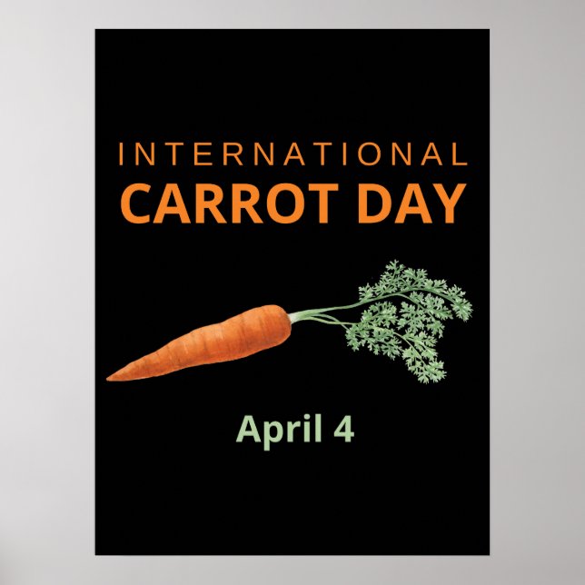 Affiche International Carrot Day April 4 (Devant)