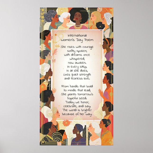 Affiche International Women's Day Poem (Devant)