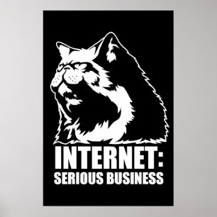 Affiche Internet: Serious Business (lolcat funny tshirt)