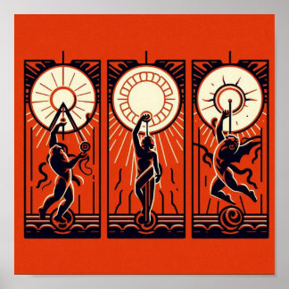 Affiche Interprétation minimaliste du mythe célèbre