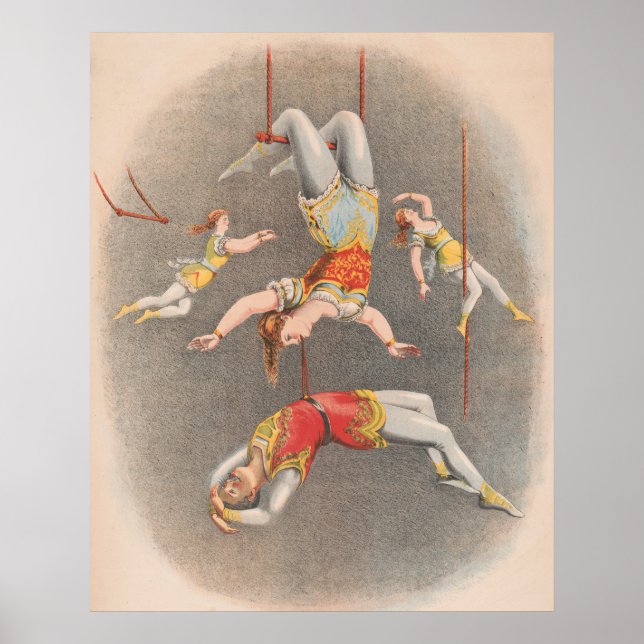 Affiche Interprètes De Trapeze Hommes Et Femmes (Devant)