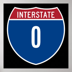Affiche Interstate zéro
