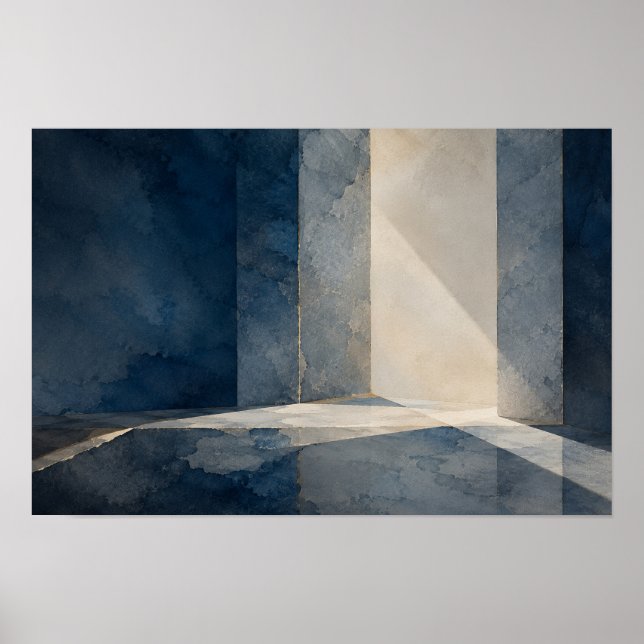 Affiche Intervalle Bleu — Aurema (Paysage) (Devant)