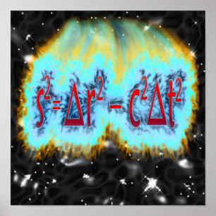 Affiche Intervalle d'espace-temps