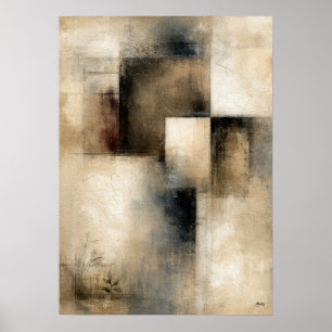 Affiche Intervalles Silencieux Abstraction Architectural