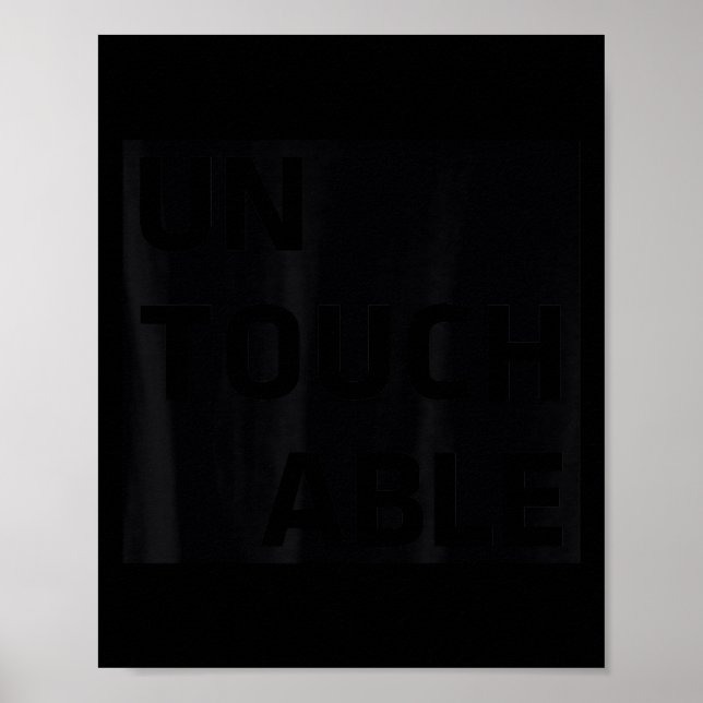 Affiche Intouchable _ Motivation Positive Inspirante Trava (Devant)