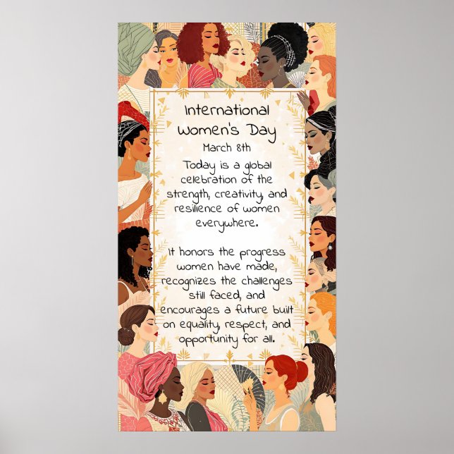 Affiche Intranational Women's Day Mission  (Devant)