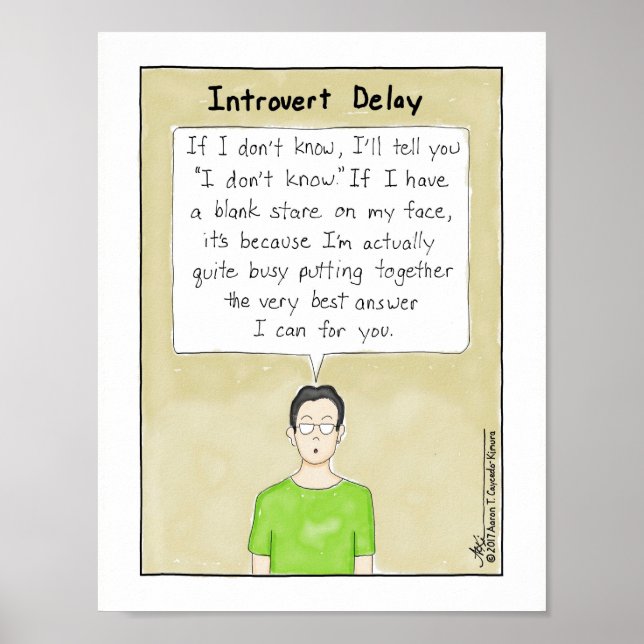 Affiche Introvert Retard de l'impression (Devant)