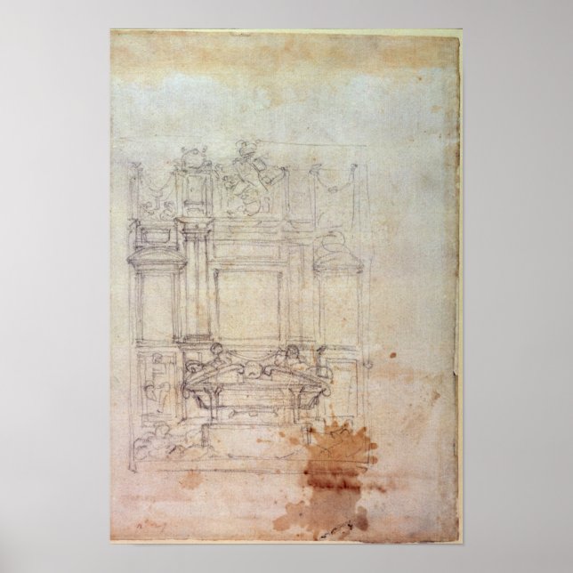 Affiche Inv. L859 6-25-823. R. Conception pour un tombeau (Devant)