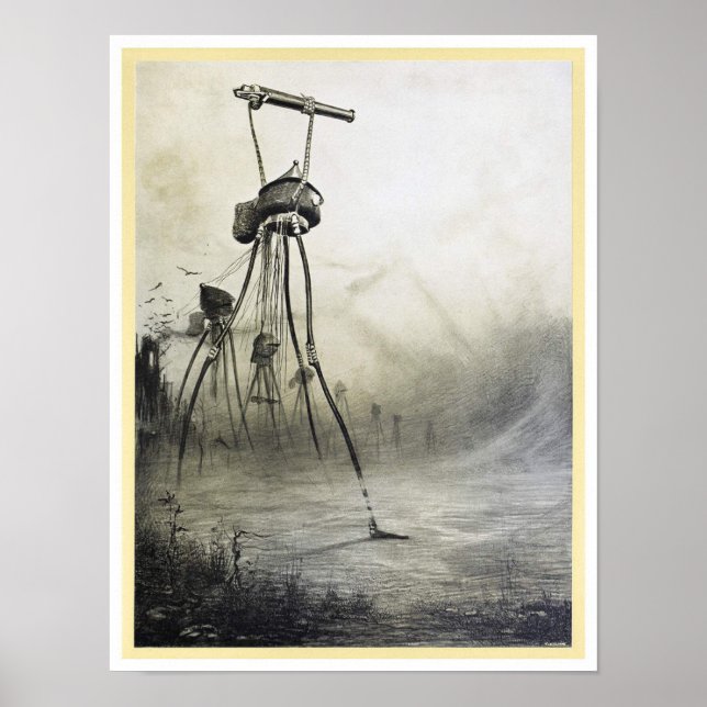 Affiche Invasion alien vintage guerre mondiale uffilm (Devant)