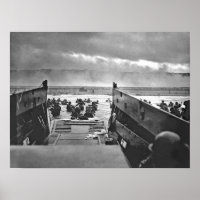 Invasion américaine de Normandie Omaha Beach Impri