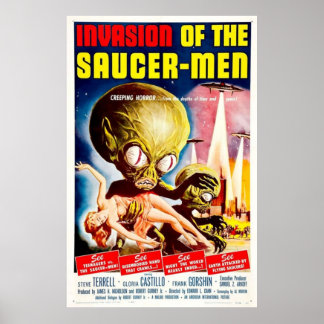 Affiche Invasion des Saucers-Men