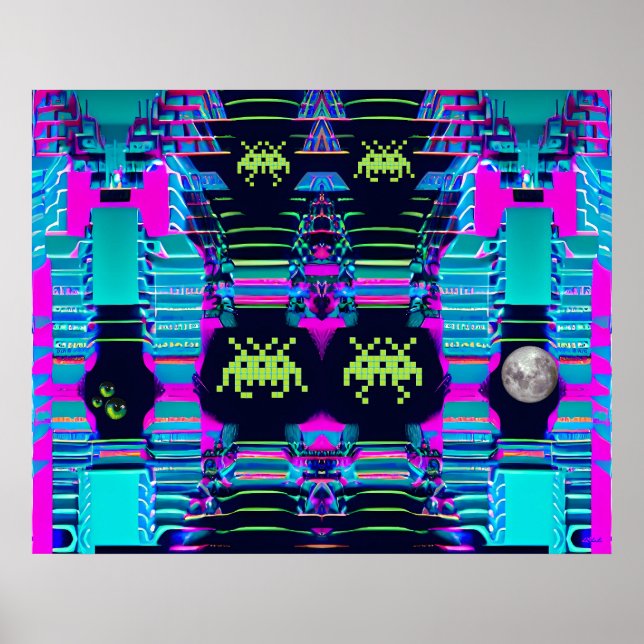 Affiche Invasion spatiale des rois tarifaires (Devant)